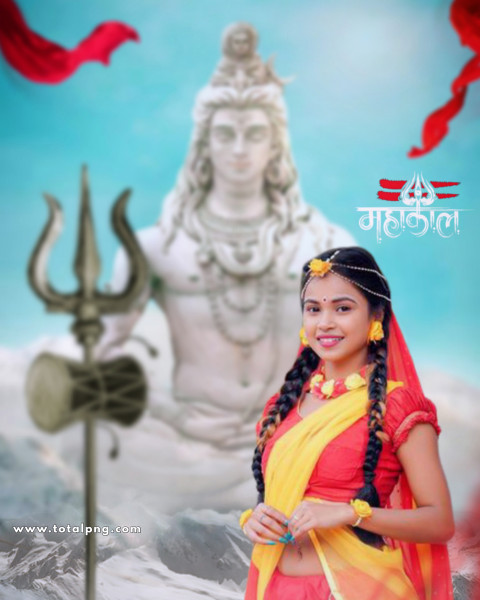 Photoshop mahadev editing background