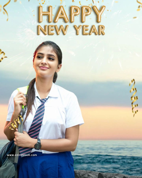 Photoshop new year editing background