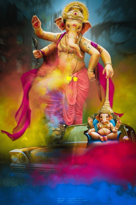 Picsart Ganesh chaturthi editing background