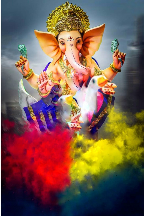 Picsart Ganesh chaturthi editing background