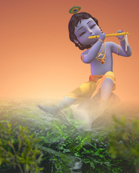 Picsart Little Krishna Editing Background