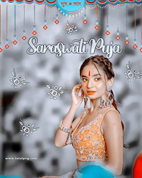Picsart saraswati puja background
