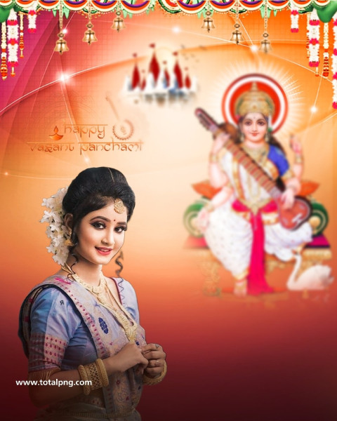 PicsArt Saraswati Puja Photo Editing Background Hd 4k