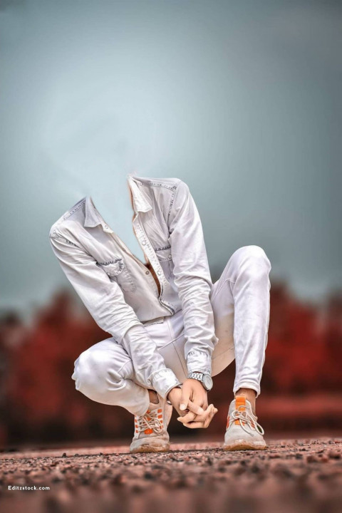 Pose head cut background