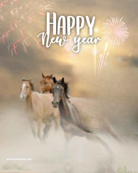 Poster new year editing background
