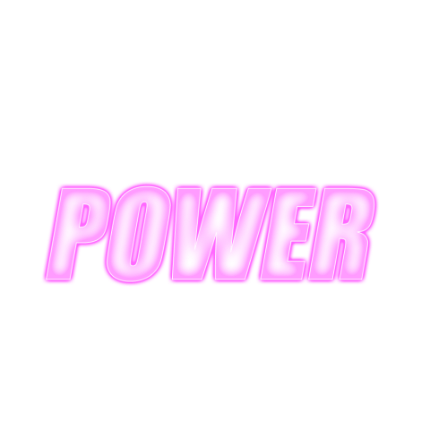 Power text png