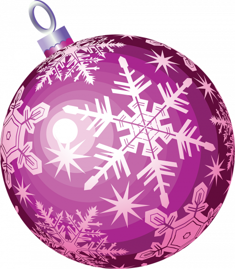 Purple Christmas ball png images