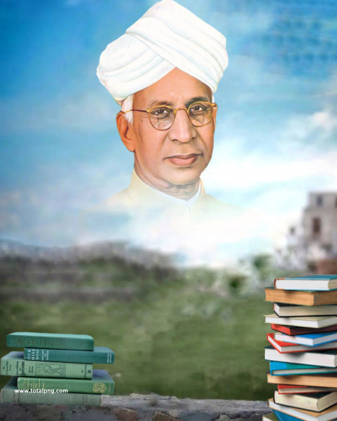 Radha krishnan Happy Teachers day editing background