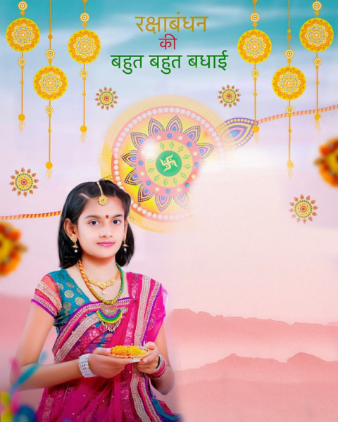 Raksha bandhan Girl Editing Png