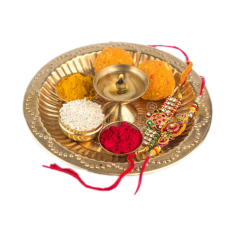 Raksha bandhan Puja thali png