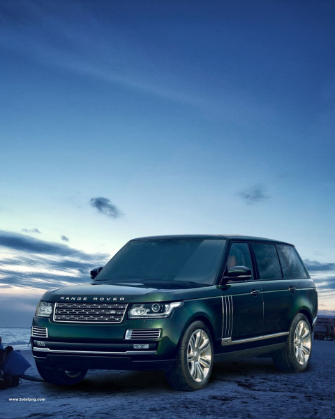 Range rover editing background