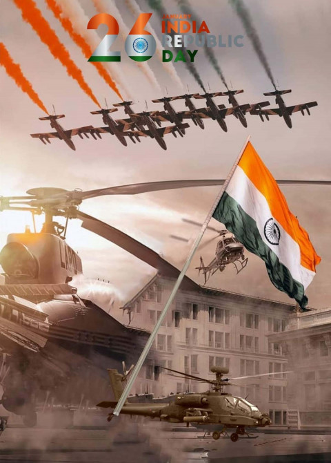 Republic day photoshop editing background