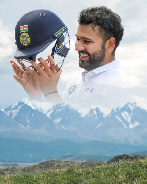 Rohit sharma editing background