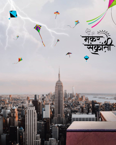 Roof top sankranti editing background