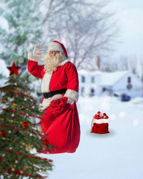 Santa christmas editing background
