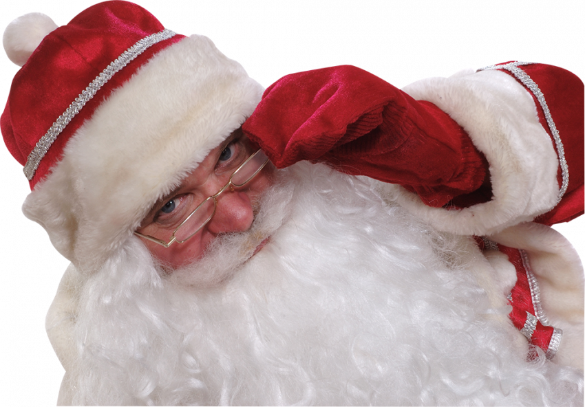 Santa claus looking transparent png hd