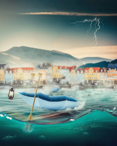 sea editing background