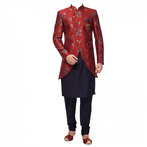 Sherwani Robe Shalwar kameez png download (2)