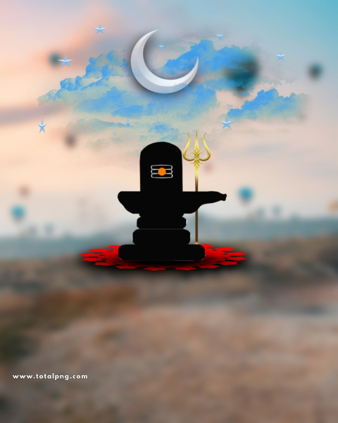 Shivling editing background free