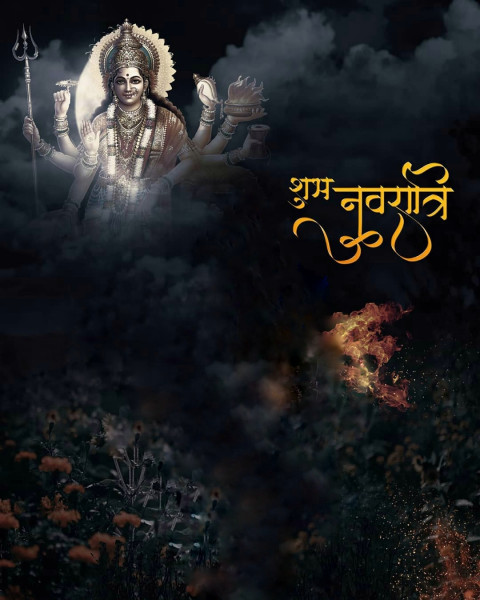 Shubh navratri editing background