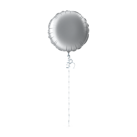 Silver Glowing Balloon PNG Transparent Images Free Download