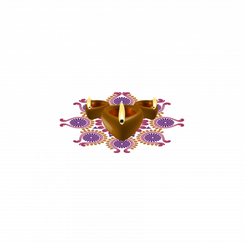 Single diya Transparent png images