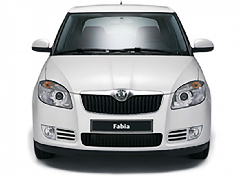 Skoda front view transprent png