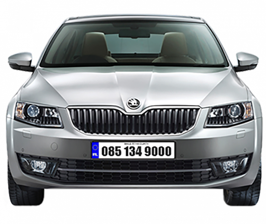 Skoda front view transprent png (2)