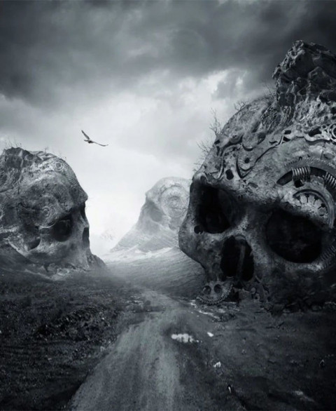 Skull editing background download