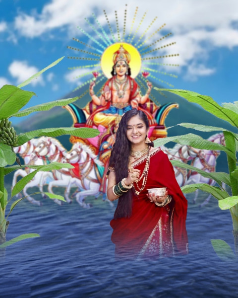 Snapseed Chhath puja editing background