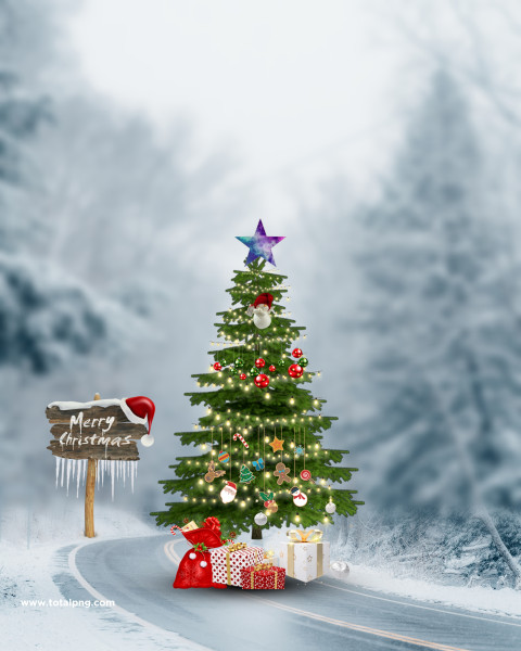 Snapseed christmas editing background