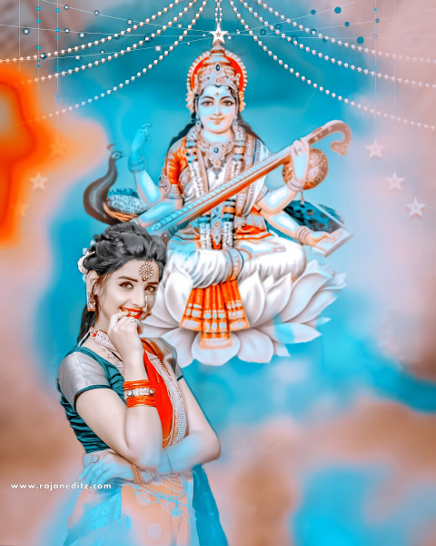 Snapseed saraswati puja editing background