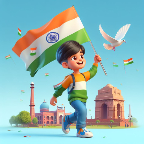 Social Media profile Dp 26 January Ai Image Free Download