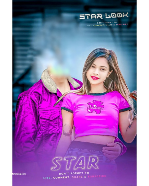 star look girl Hd cb editing background