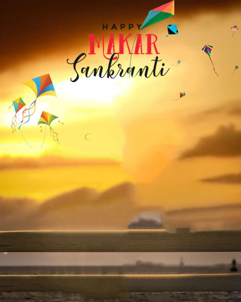 Sun set makar sankranti editing background