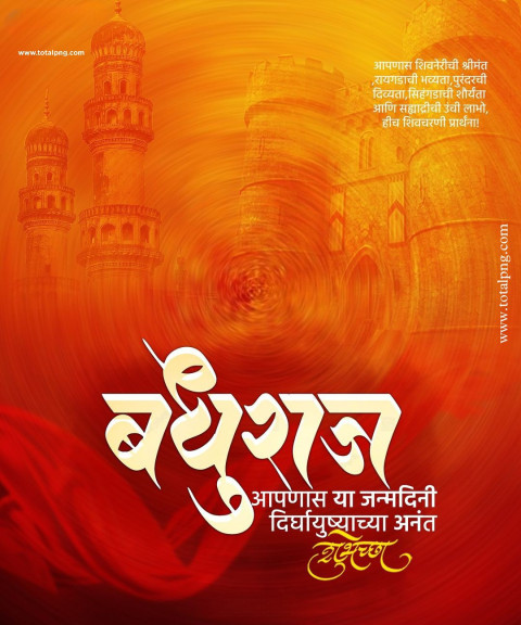 The Best ( वाढदिवसाचे बॅनर ) Marathi Birthday Banner Download