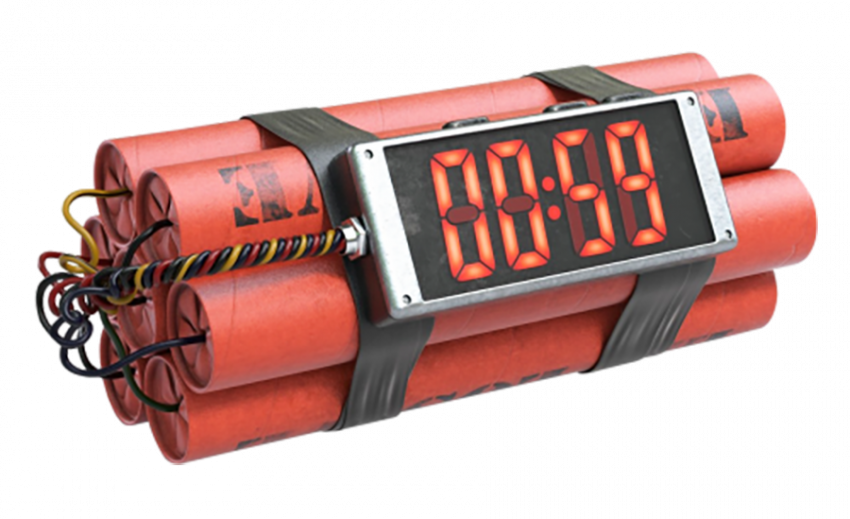 Time bomb png, Time bomb transparent background