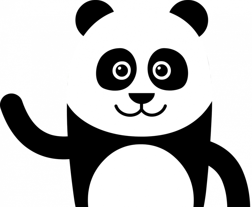 Toon panda transprent png