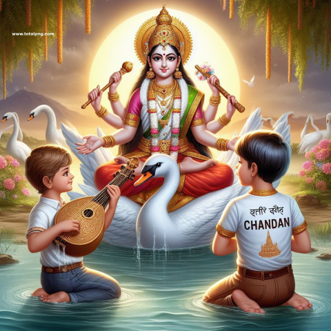 Top 5 Saraswati Puja Ai Photo Editing Image Download