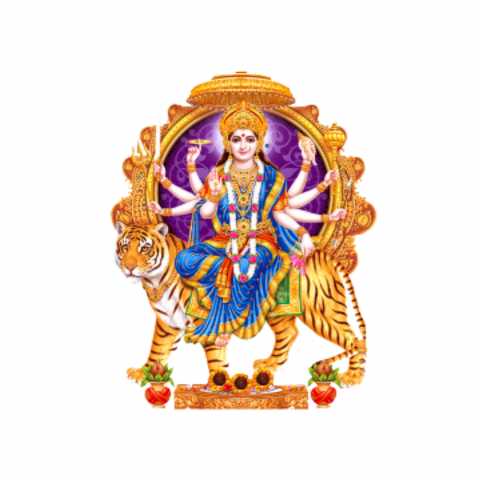 transparent Goddess Durga PNG Images,Maa durga png img