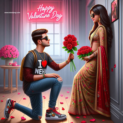 Valentine day ai images prompt generator download