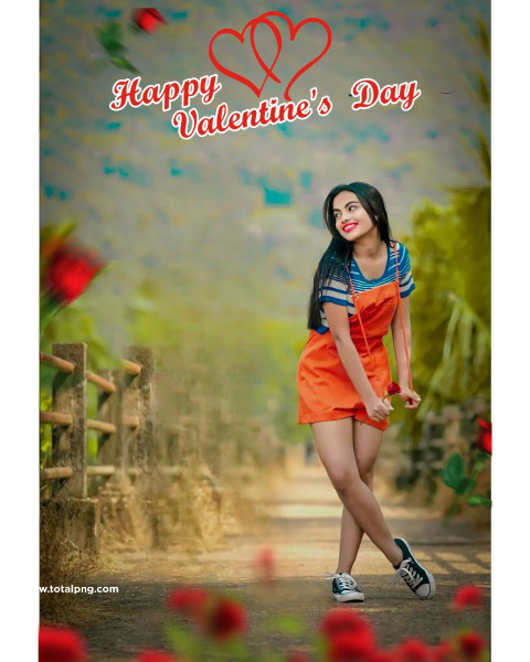 Valentine Day Cb Background With Buty Khan
