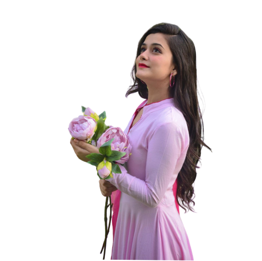 Valentine day girl png background download