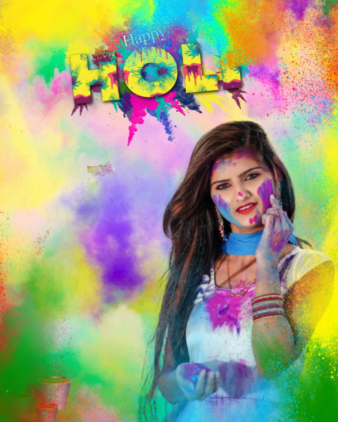 Viral holi editing background