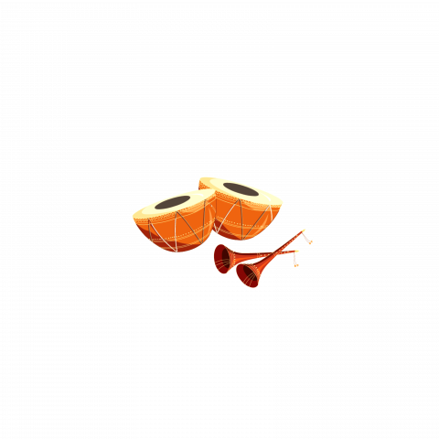 Wedding card banner material png