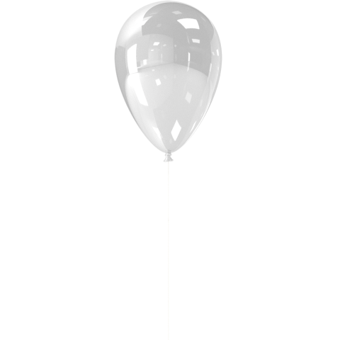 White Balloon PNG Transparent Images Free Download