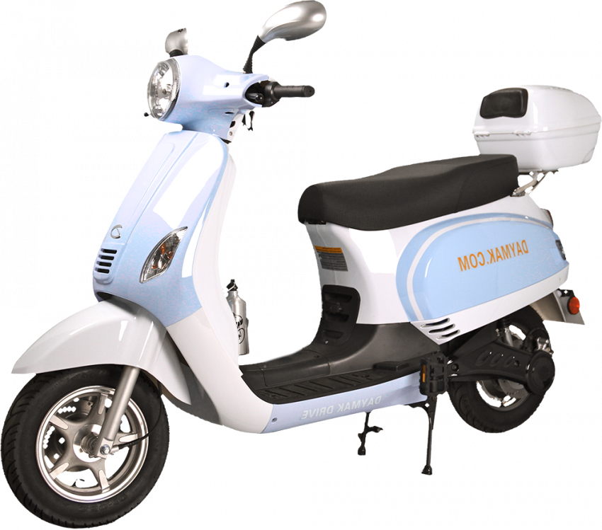 White Electric Scooty Transparent Png