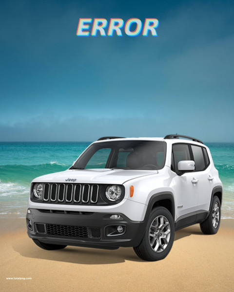 White jeep editing background