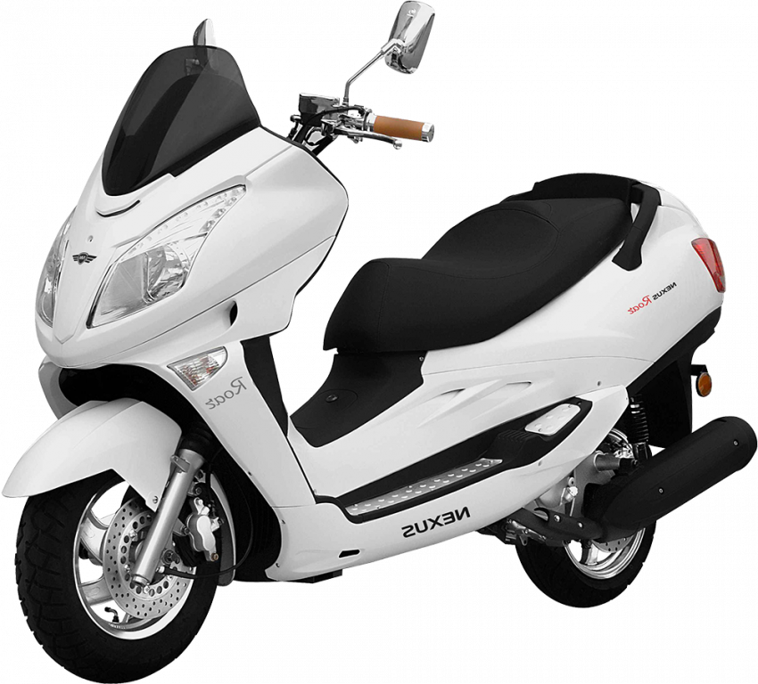 White Scooty With Transparent Background