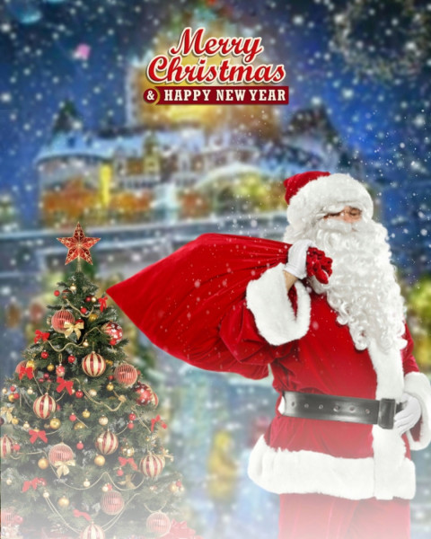 Winter christmas editing background hd